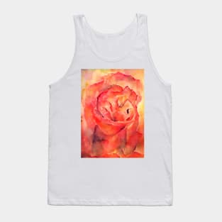 Watercolor Rose Tank Top